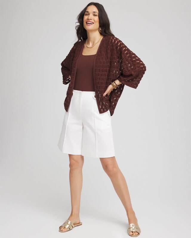 Short Woven Kimono - image 2